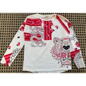 Kenzo Girls Long Sleeve Top - Size 10A